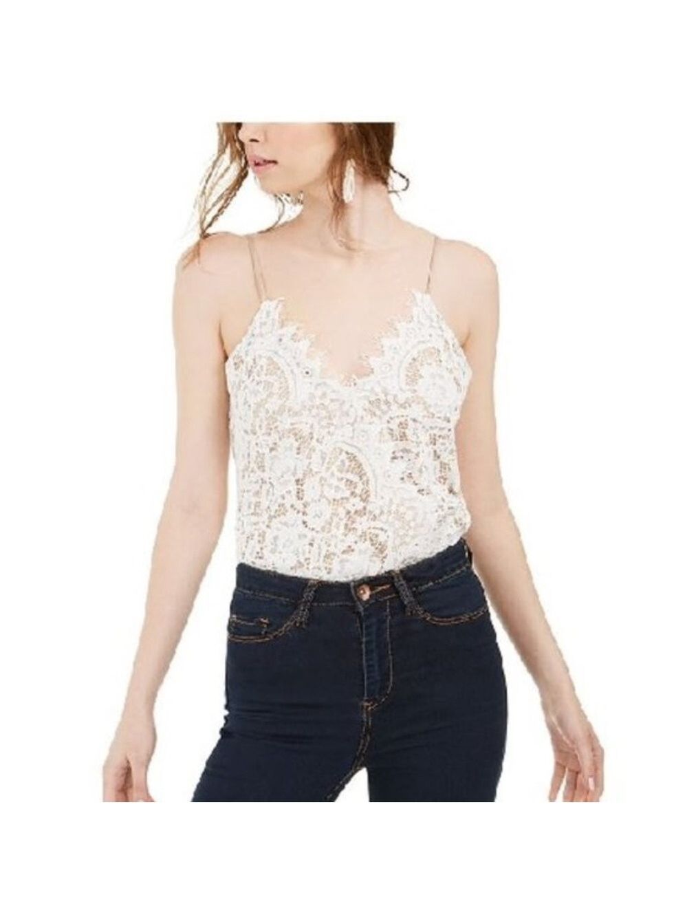 LEYDEN Surplice Lace Bodysuit